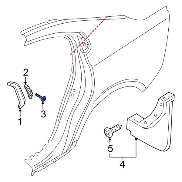 Body C-Pillar Molding Screw