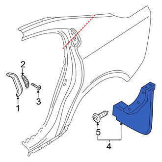 Volvo OE - Rear Mud Flap Kit