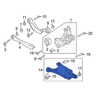 Volvo OE - Rear Left Lower Rearward Suspension Control Arm
