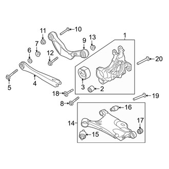 Volvo OE - Rear Suspension - Suspension Components (FWD)