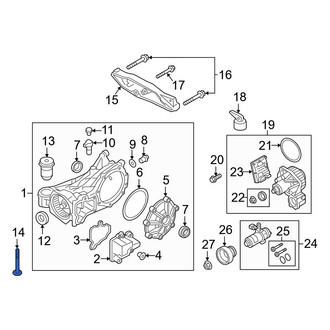 Volvo OE - Rear Differential Mount Bolt