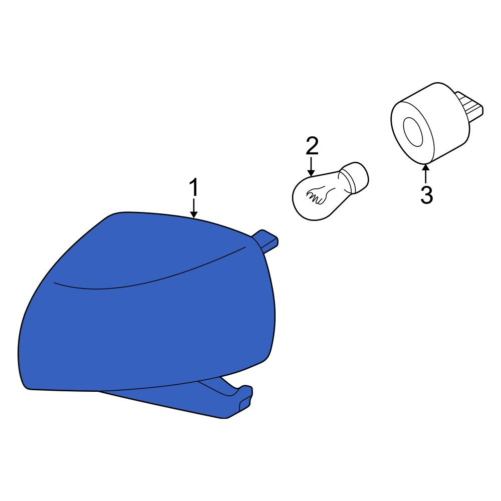 Volvo OE 8620463 - Front Left Parking Light Assembly