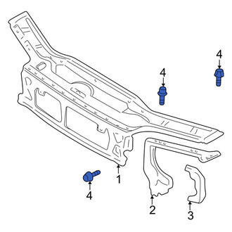 Volvo OE - Front Left Outer Radiator Support Side Panel Bolt
