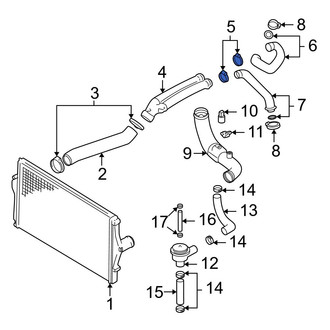 Volvo OE - Upper Intercooler Pipe Clamp