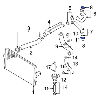 Volvo OE - Upper Intercooler Pipe Clamp
