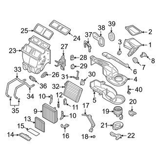 Volvo OE - Air Conditioner & Heater - Evaporator & Heater Components