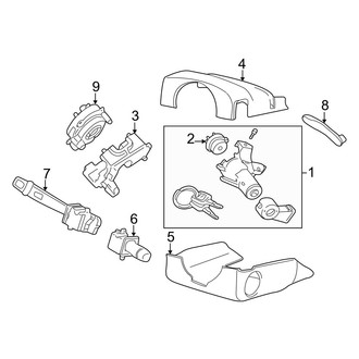 Volvo OE - Steering Column - Shroud, Switches & Levers (2.5L / 2.9L)