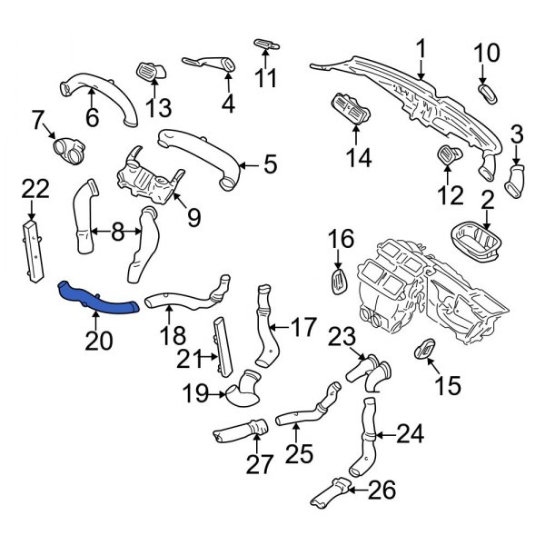 Instrument Panel Air Duct