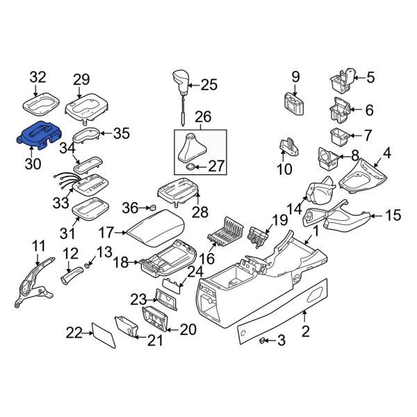 Automatic Transmission Shift Cover Plate Bracket