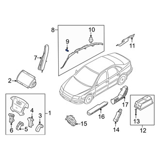 Volvo OE - Curtain Air Bag Bolt