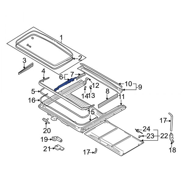 Sunroof Guide Rail