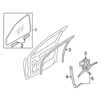 Volvo OE - Front Door - Glass & Hardware (2.9 / T6)