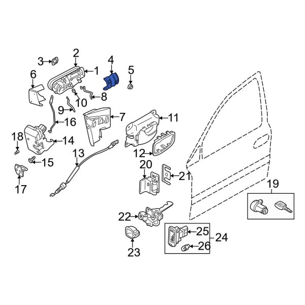 Exterior Door Handle Reinforcement