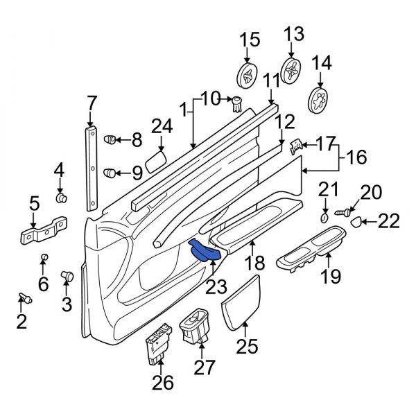 Interior Door Pull Handle