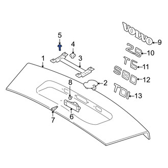 Volvo OE - Rear License Plate Bracket Screw