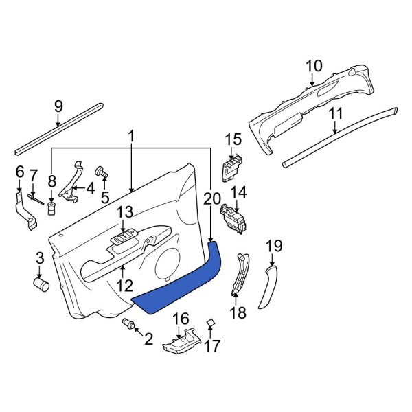 Door Trim Panel Pocket