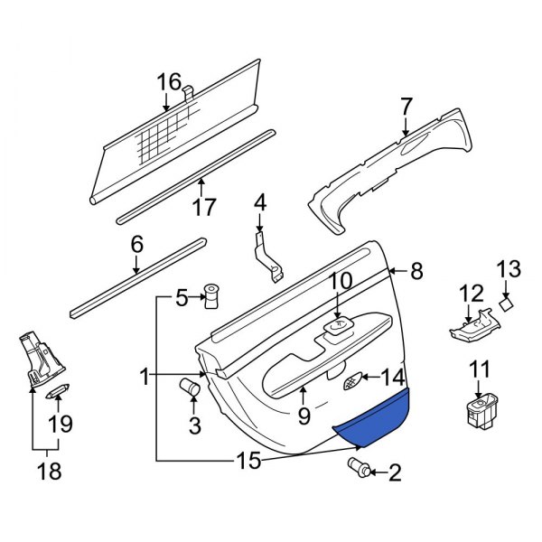 Door Trim Panel Pocket