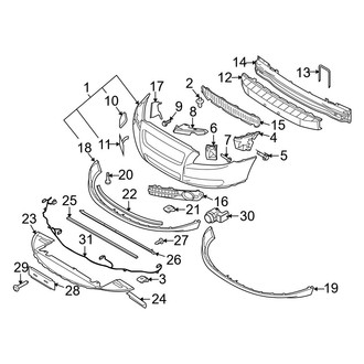 Volvo OE - Front Bumper & Grille - Bumper & Components
