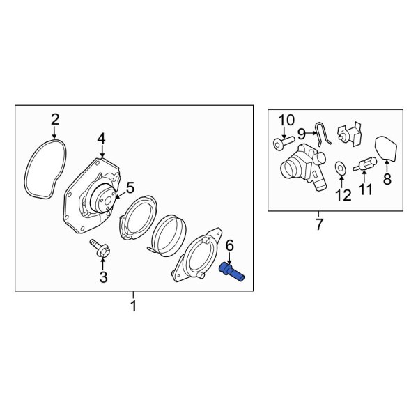 Engine Water Pump Dowel Pin