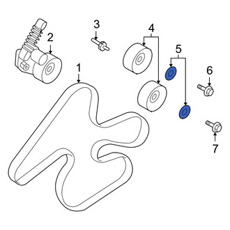 Volvo OE - Accessory Drive Belt Idler Pulley Cap