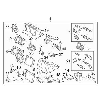 Volvo OE - Air Conditioner & Heater - Evaporator & Heater Components