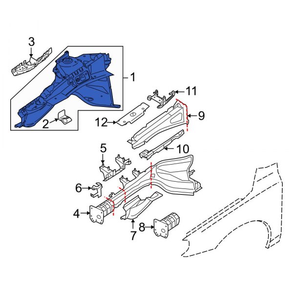 Fender Apron Assembly