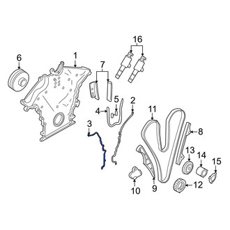 Volvo OE - Left Engine Timing Cover Gasket
