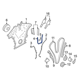 Volvo OE - Left Engine Timing Cover Gasket