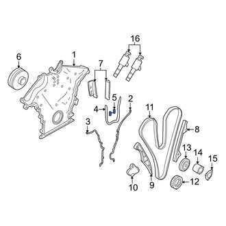 Volvo OE - Left Engine Timing Cover Gasket