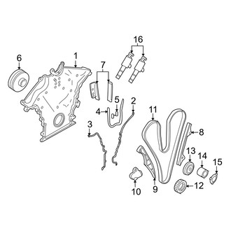 Volvo OE - Engine / Transaxle - Valve & Timing Covers (V8)