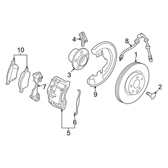 Volvo OE - Front Suspension - Brake Components (3.2 / T6)