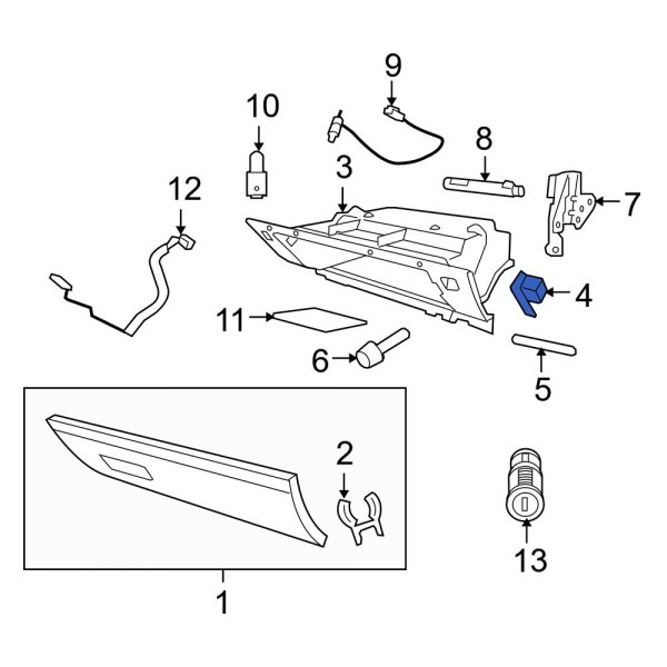 Glove Box Bracket