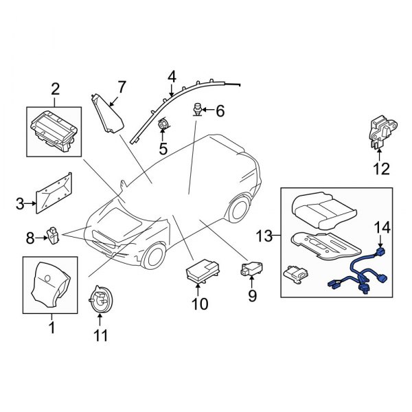 Air Bag Wiring Harness