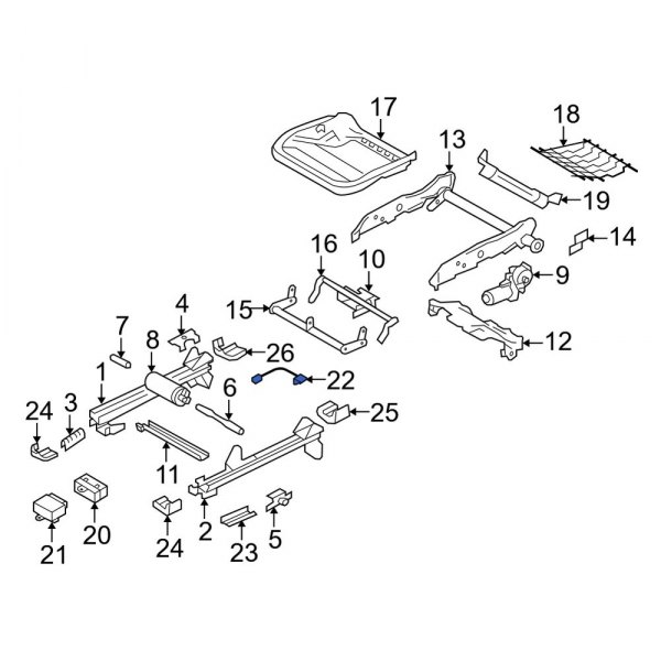 Seat Track Position Sensor