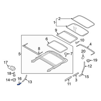 Volvo OE - Sunroof Drain Hose
