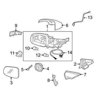Volvo OE - Front Door - Outside Mirrors