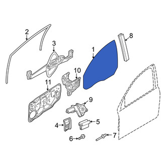 Volvo OE - Front Right Door Glass