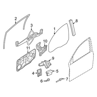 Volvo OE - Front Door - Glass & Hardware