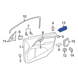 Volvo OE - Front Left Door Window Switch