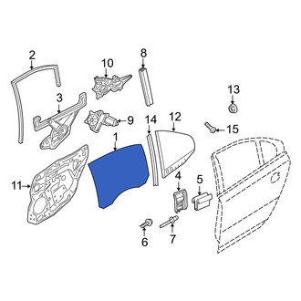 Volvo OE - Front Left Door Glass