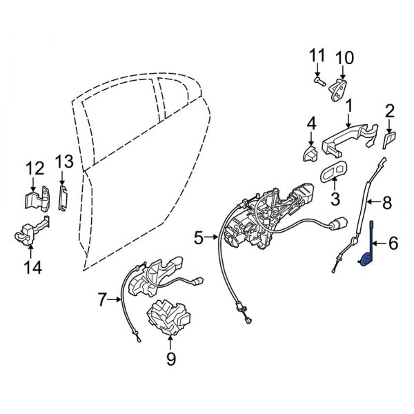 Door Lock Operating Rod