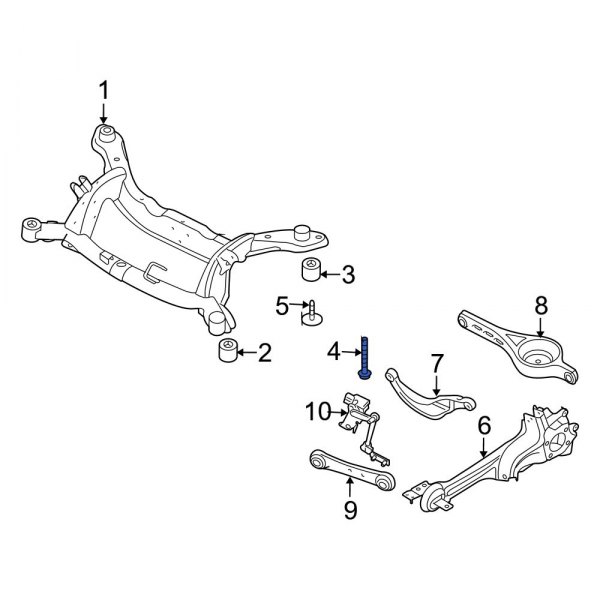 Suspension Crossmember Bolt