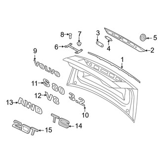 Volvo OE - Trunk Lid - Exterior Trim