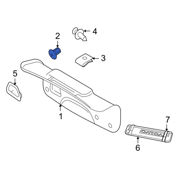 Deck Lid Trim Clip