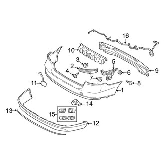 Volvo OE - Rear Bumper - Bumper & Components
