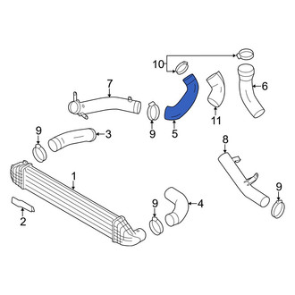 Volvo OE - Right Intercooler Pipe