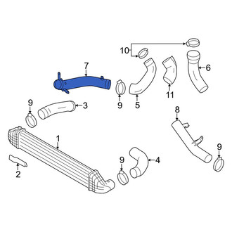 Volvo OE - Front Left Intercooler Pipe