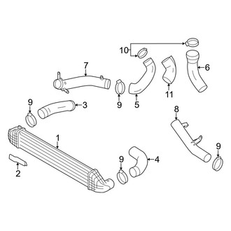 Volvo OE - Cooling - Intercooler (3.0L)