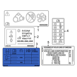 Volvo OE - Tire Information Label