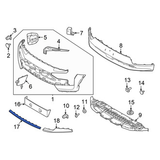Volvo OE - Front Lower Center Bumper Trim